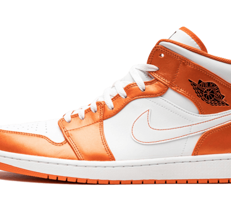 Nike Sko Air Jordan 1 Mid Metallic Orange